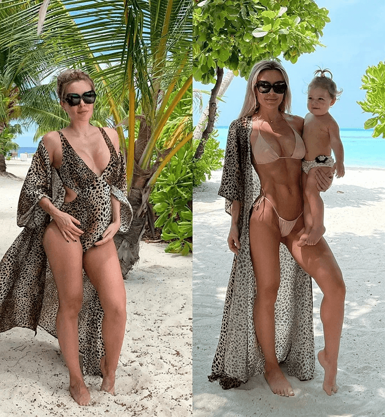 Катя Усманова на отдыхе